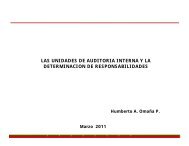 Las Unidades de Auditoría Interna y la Determinación de ...