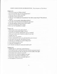 Tom Sawyer Study Guide - Fort Thomas Independent Schools