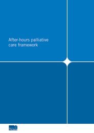 After hours palliative care framework (pdf) - health.vic.gov.au