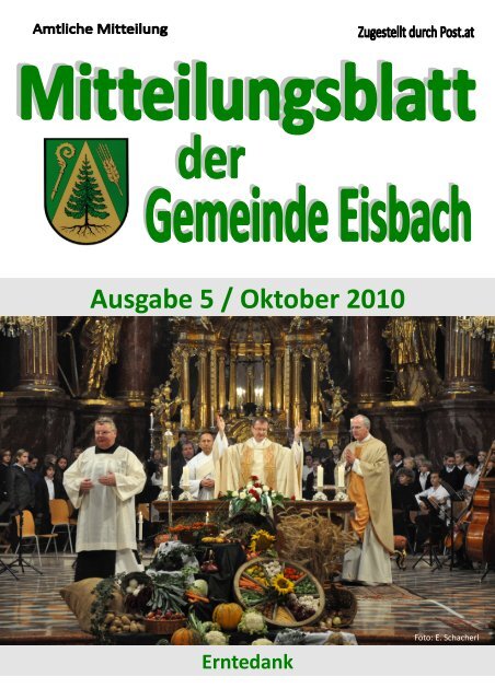 Ausgabe 5 / Oktober 2010 - Gemeinde Eisbach