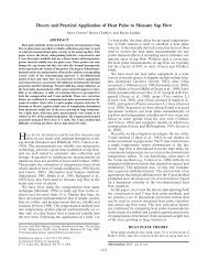 Theory and Practical Application of Heat Pulse to Measure Sap Flow