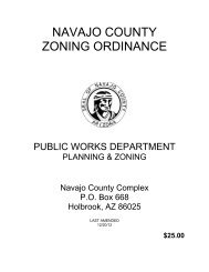 NAVAJO COUNTY ZONING ORDINANCE