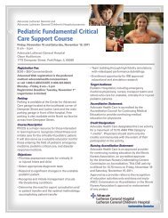 Pediatric Fundamental Critical Care Support Course - Advocate ...