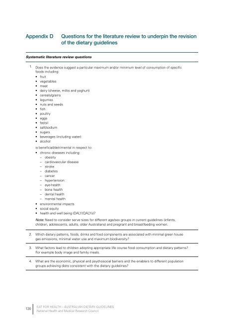 Guidelines Dietary - Eat For Health