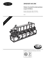 30HZ/HZV 043-280 Water-Cooled/Condenserless Liquid Chillers