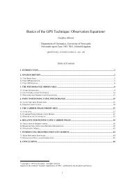 Basics of the GPS Technique: Observation Equations§