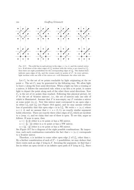 PERCOLATION AND DISORDERED SYSTEMS Geoffrey GRIMMETT
