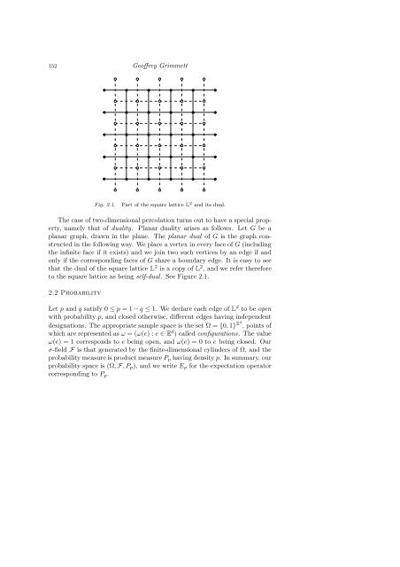 PERCOLATION AND DISORDERED SYSTEMS Geoffrey GRIMMETT