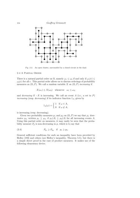 PERCOLATION AND DISORDERED SYSTEMS Geoffrey GRIMMETT