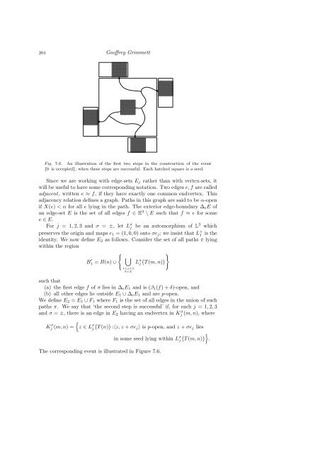 PERCOLATION AND DISORDERED SYSTEMS Geoffrey GRIMMETT