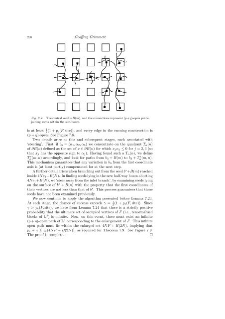 PERCOLATION AND DISORDERED SYSTEMS Geoffrey GRIMMETT
