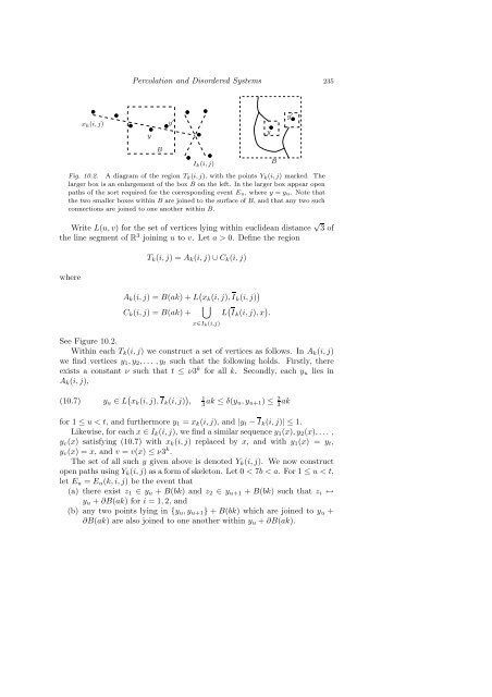 PERCOLATION AND DISORDERED SYSTEMS Geoffrey GRIMMETT
