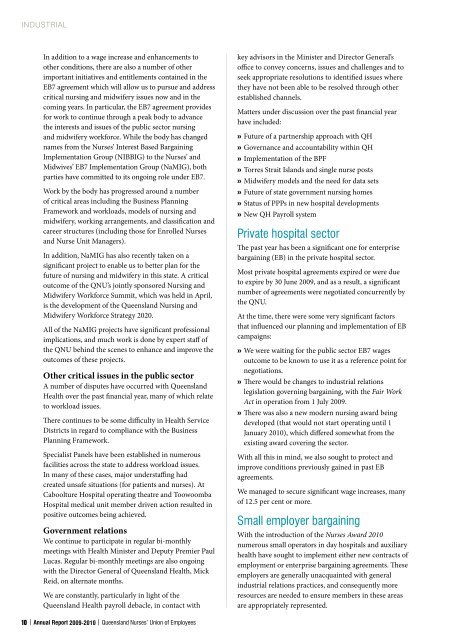 ANNUAL report - Queensland Nurses Union