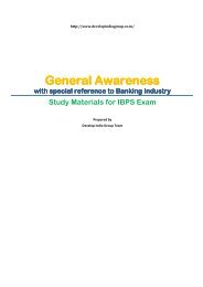 General Awareness for IBPS Exam.pdf - developindiagroup.co.in