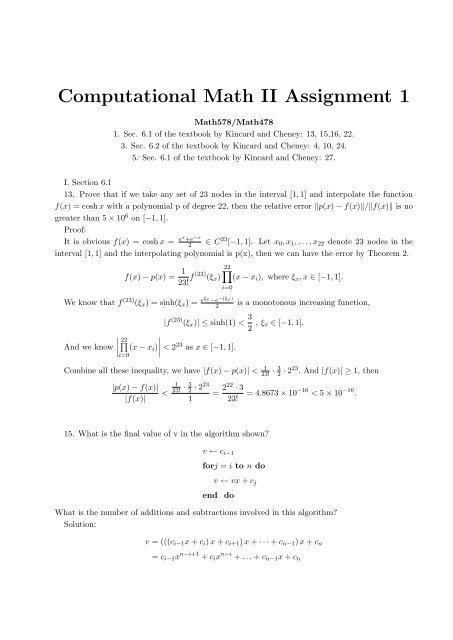 HW1 Solution