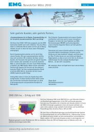 Newsletter MÃ¤rz 2010 (deutsch) - EMG Automation GmbH