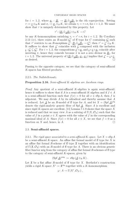 UNIFORMLY RIGID SPACES 1. Introduction Let K be a non ...