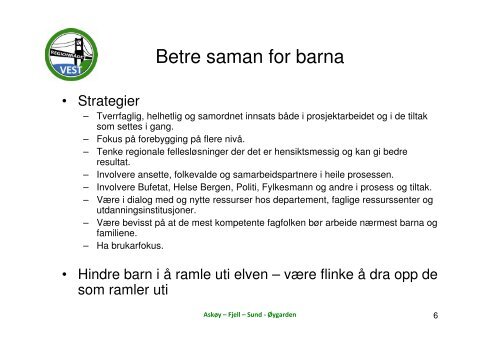 Margun Landro: Betre saman for barna - Fjell kommune