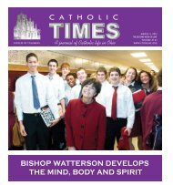 catholic bishop watterson develops the mind, body and spirit