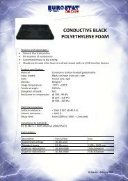 CONDUCTIVE BLACK POLYETHYLENE FOAM - Eurostat Group