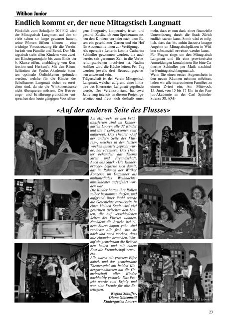 Ausgabe 4, Mai 2011 - Quartier-Anzeiger Archiv