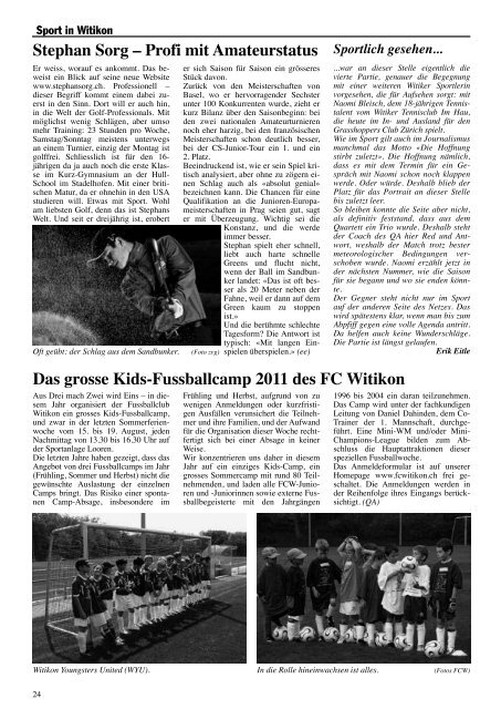 Ausgabe 4, Mai 2011 - Quartier-Anzeiger Archiv