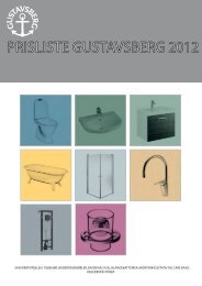 Gustavsberg hovedprisliste for 2012