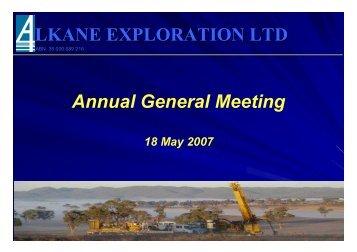 lkane - Alkane Resources Ltd