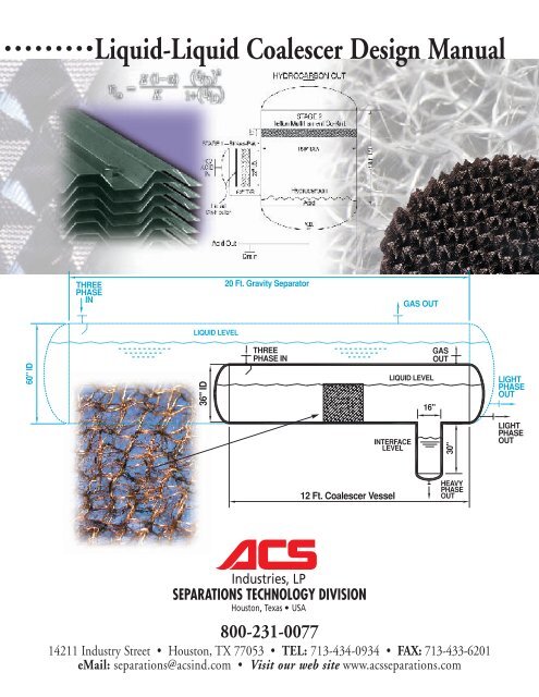 ACS Coalescer (PDF) - AMACS Process Tower Internals