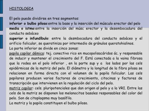 Pelo HistologÃ­a y BiologÃ­a