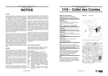 NOTICE 1119 â Collet des Comtes