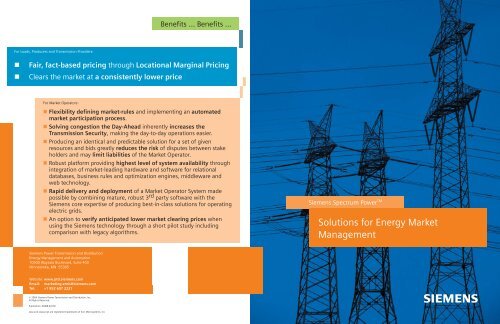 Energy Market Management Booklet - Siemens
