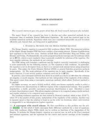 RESEARCH STATEMENT This research statement goes ... - SFU Wiki