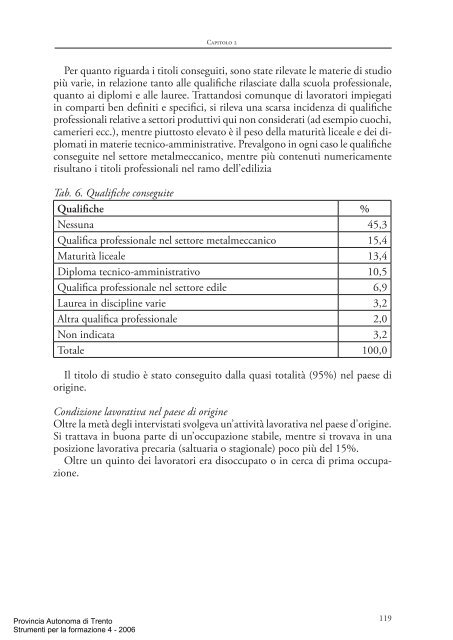 Strumenti per la formazione 4 - Trentino Salute