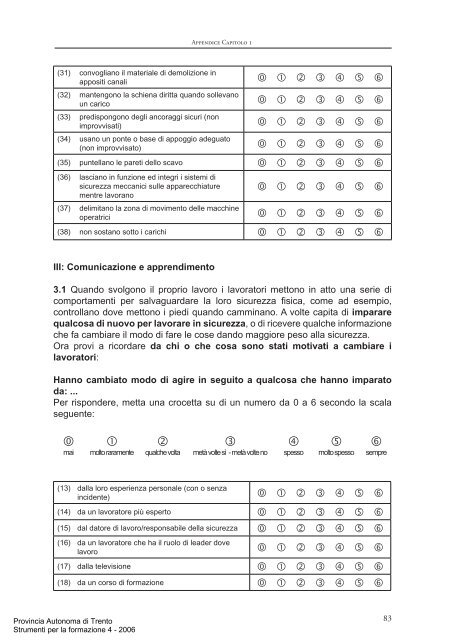 Strumenti per la formazione 4 - Trentino Salute