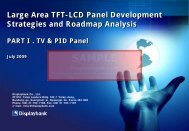 LCD TV Panel roadmap - Displaybank