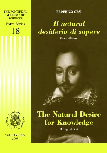 Il natural desiderio di sapere - Pontifical Academy of Sciences