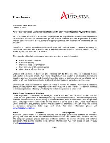 Press Release - Retail Solutions Providers Association