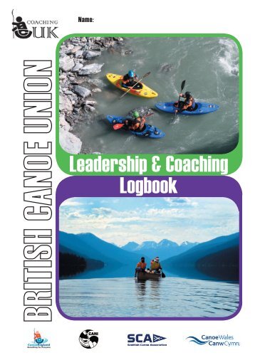 Leadership & Coaching Logbook - Canoe England
