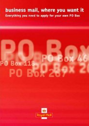 Download our PO BOXÂ® application form - Royal Mail