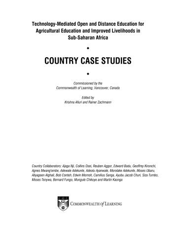 Tech-MODE for Agricultural Education and Improved Livelihoods in ...