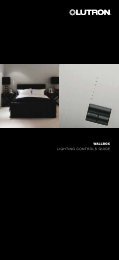 WALLBOX Lighting ControLs guide - Lutron Lighting Installation ...