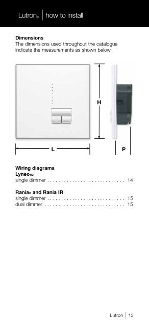 WALLBOX Lighting ControLs guide - Lutron Lighting Installation ...