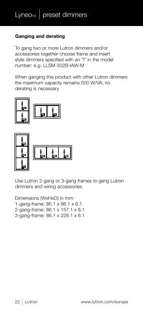 WALLBOX Lighting ControLs guide - Lutron Lighting Installation ...