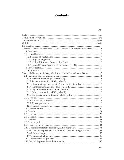 Geotextiles in Embankment Dams - Association of State Dam Safety ...