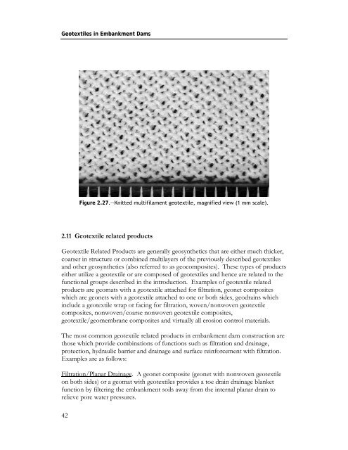 Geotextiles in Embankment Dams - Association of State Dam Safety ...