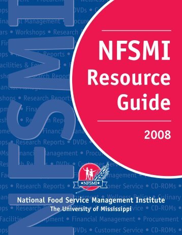 nfsmi resource guide - National Food Service Management Institute