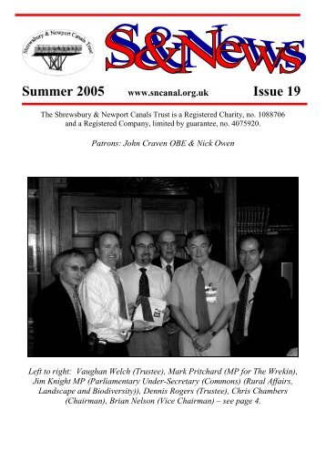 Issue 19 - Shrewsbury & Newport Canals Trust