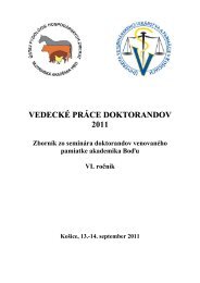 vedeckÃ© prÃ¡ce doktorandov 2011 - SlovenskÃ¡ AkadÃ©mia Vied v ...