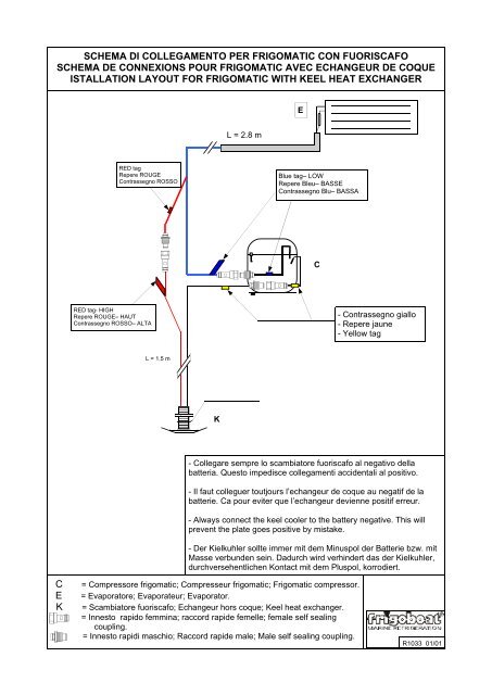 schema di collegamento per frigomatic con fuoriscafo ... - Veco NA